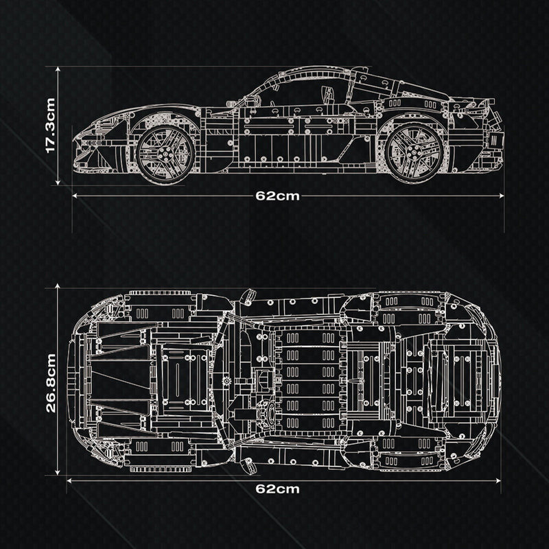 Maserati GranTurismo 5479pcs - RBrickstem®