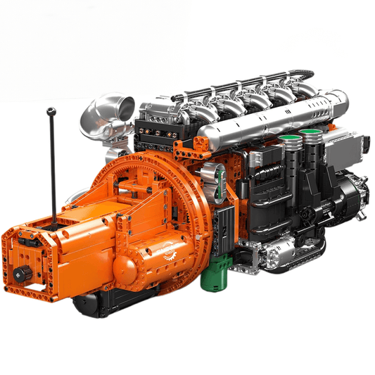 Ultimate Inline-6 Truck Engine Model Kit 3235pcs - RBrickstem®