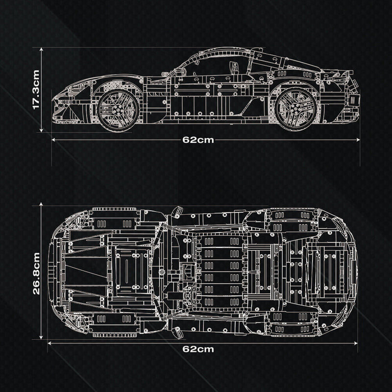 Limited Edition Bronze Maserati GranTurismo 5479PCS - RBrickstem®