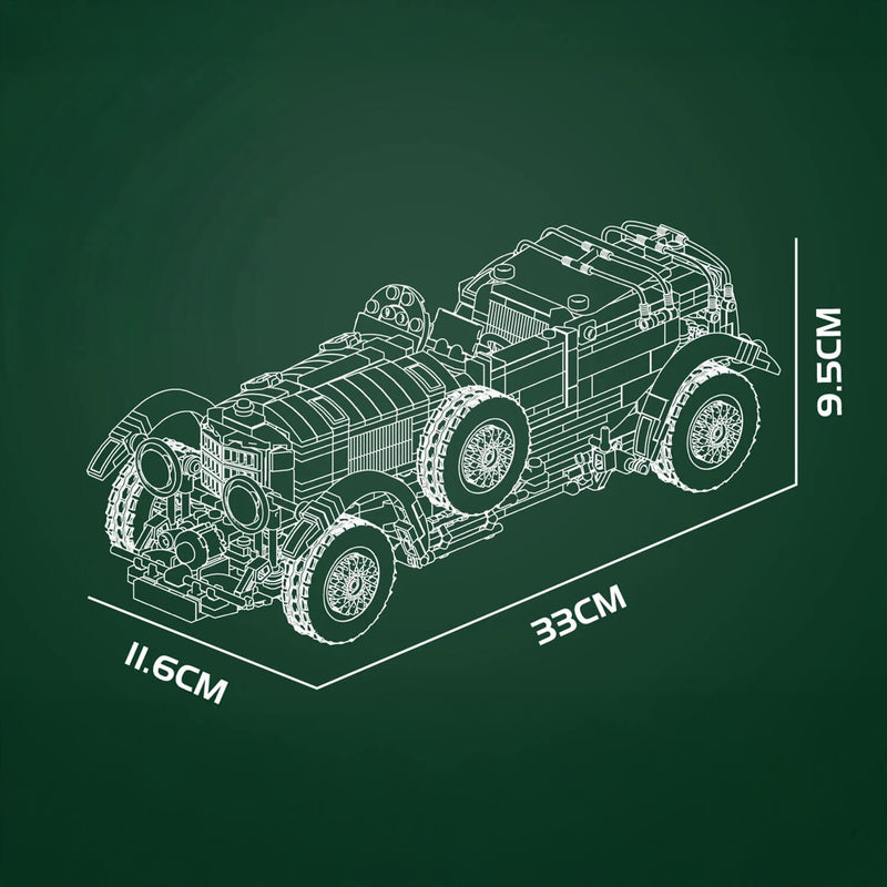 1929 British Racing Car 1146Pcs - RBrickstem®
