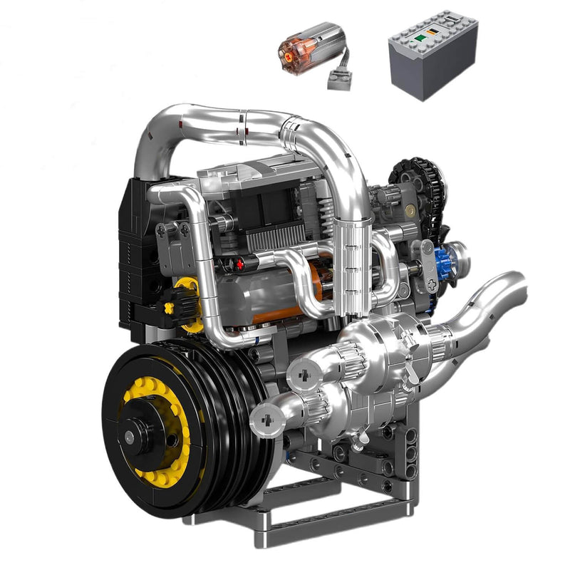 Motorised Swedish 2025 Hypercar Engine 738Pcs - RBrickstem®