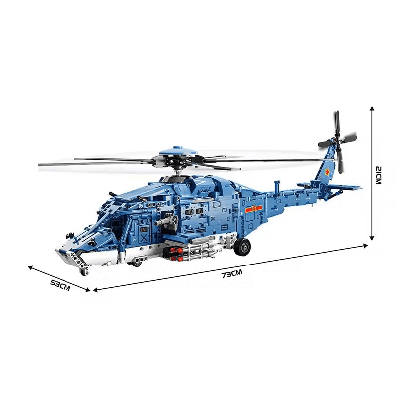 Gunship Helicopter Model Kit 1710 Pcs - RBrickstem®