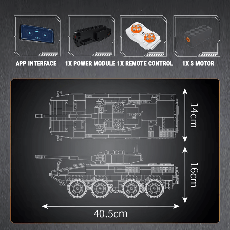 Remote Controlled Tank Destroyer 1292pcs - RBrickstem®