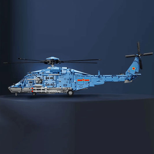 Gunship Helicopter Model Kit 1710 Pcs - RBrickstem®