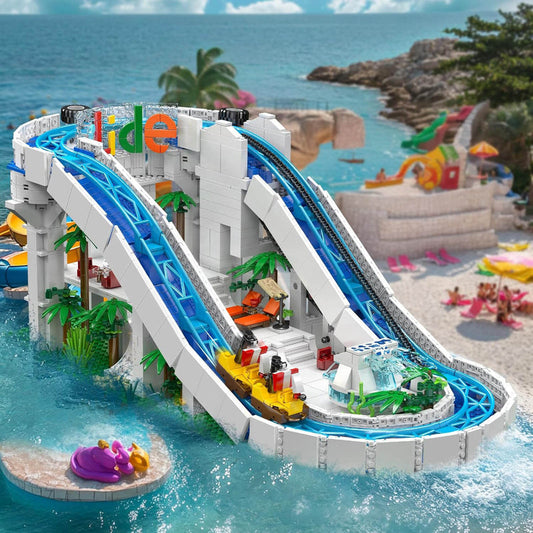Motorised Water Slide 2087Pcs - RBrickstem®