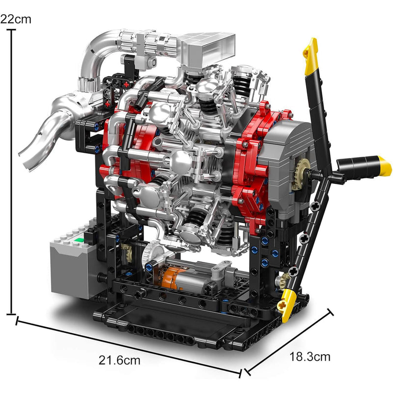 Motorised Radial Aircraft Engine 1146pcs - RBrickstem®