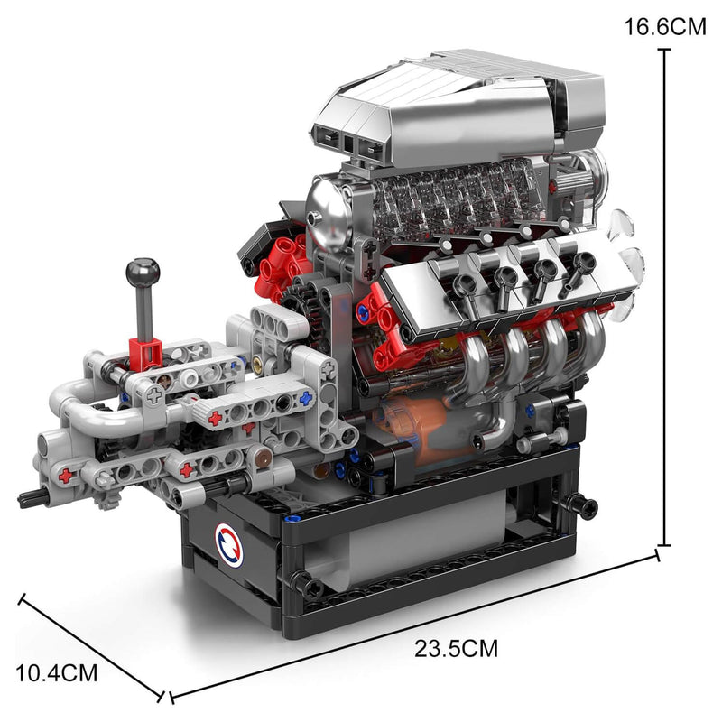The Iconic V8 Supercharger Engine 854PCS - RBrickstem®