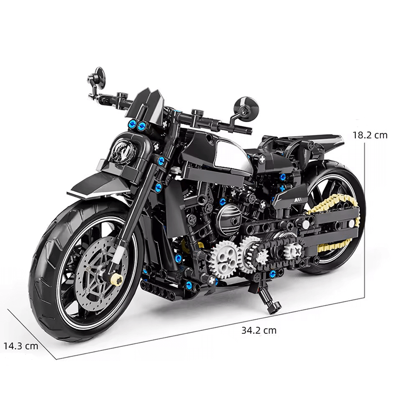 Dark Shadow Motorbike 679pcs - RBrickstem®