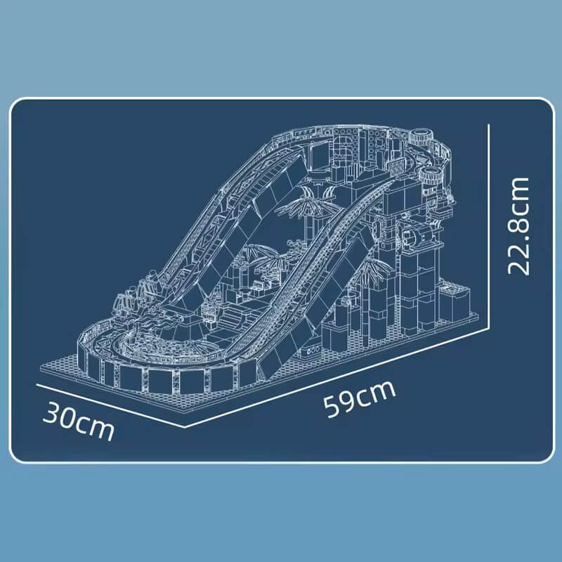 Motorised Water Slide 2087Pcs