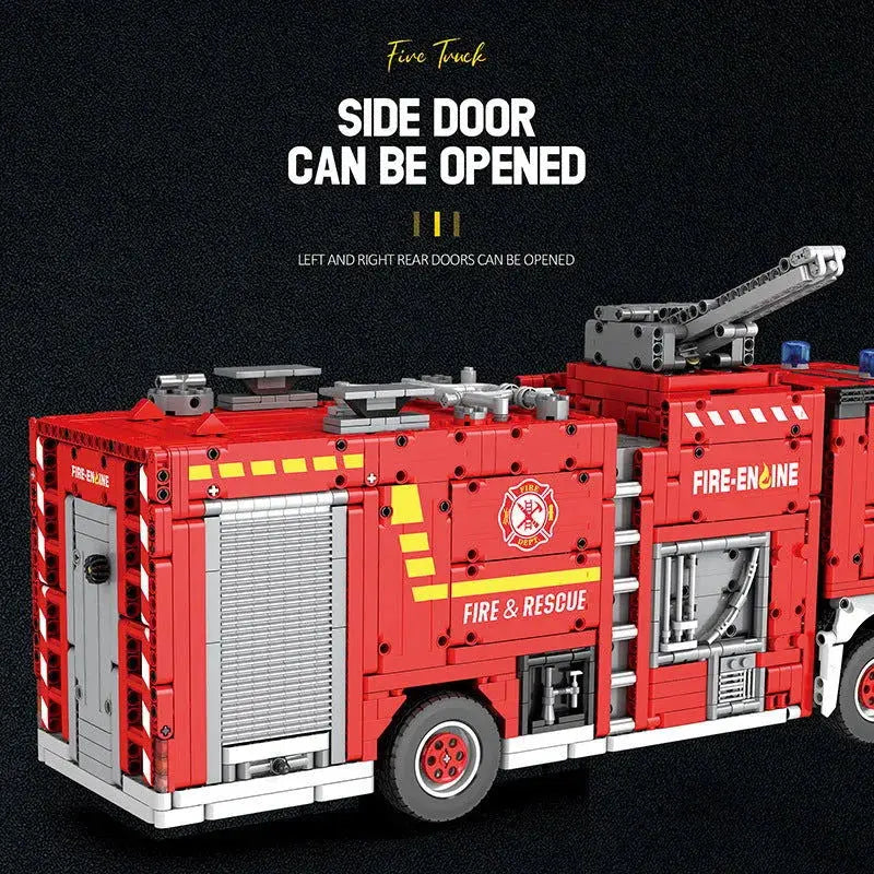 City Airport Fire Truck Large Building Blocks Set Toys-2888 Pieces