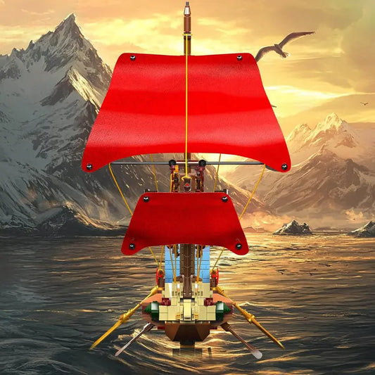 Golden Age Pirate Warship 1465Pcs - RBrickstem®