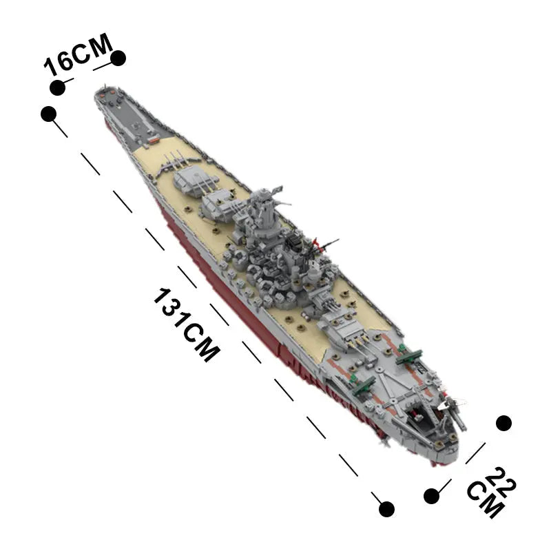 IJN Yamato Battleship 8717pcs