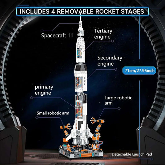 NASA's Space Rocket Kits 1570pcs