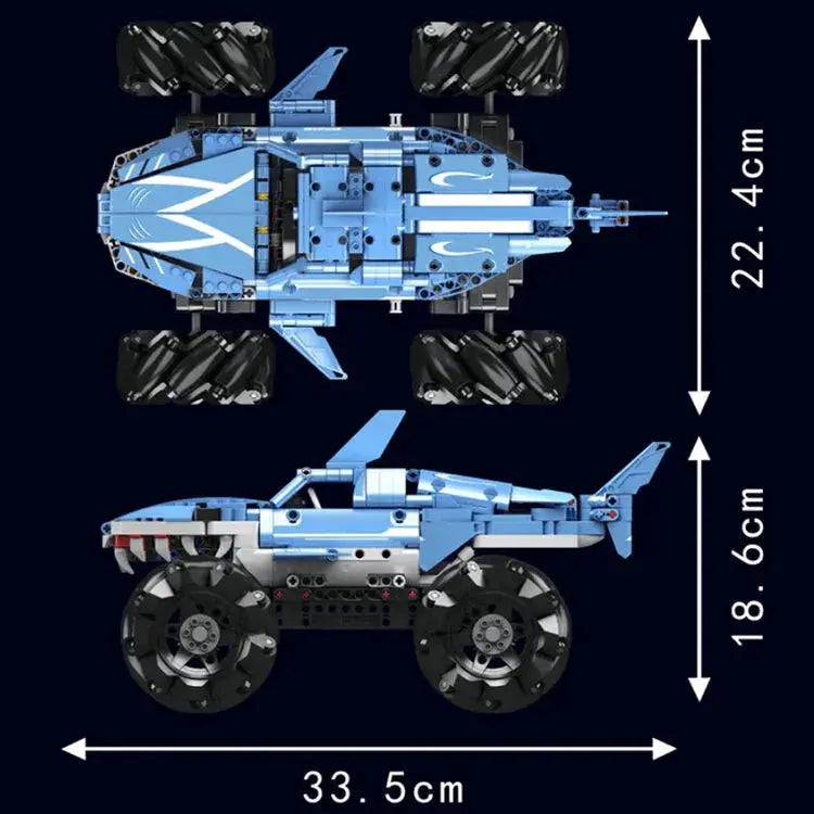 REMOTE CONTROLLED OMNIDIRECTIONAL SHARK 785PCS