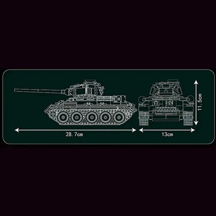 REMOTE CONTROLLED T-34 TANK 799PCS
