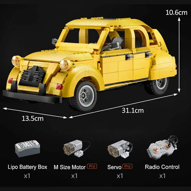 Remote Controlled Citroen 2CV 1238pcs Remote Controlled