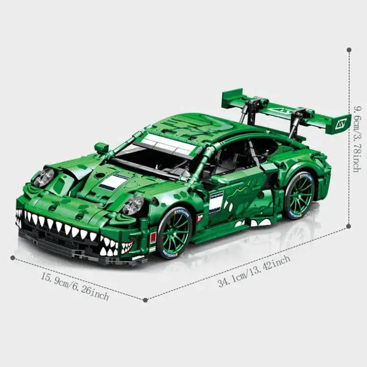 THE GREEN JAWS RACE CAR 1521PCS