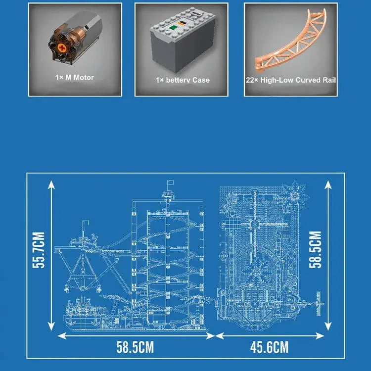 THE PIRATE ROLLER COASTER 2173pcs