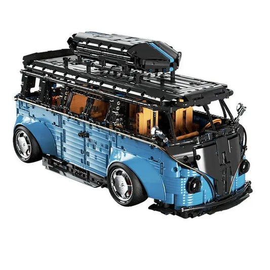 WIDEBODY SATIN BLUE CAMPERVAN 3298PCS Remoto Controlled