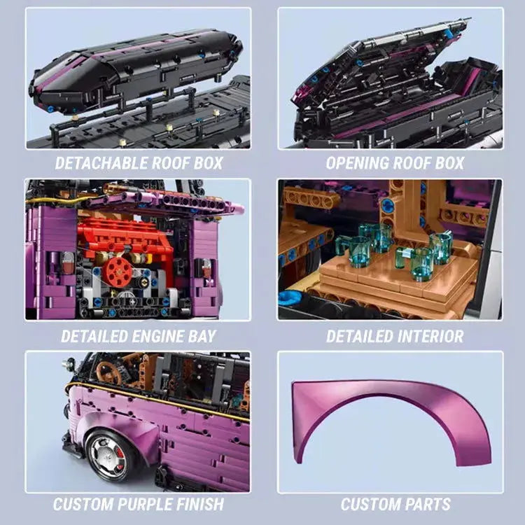 WIDEBODY SATIN PURPLE CAMPERVAN 3298PCS