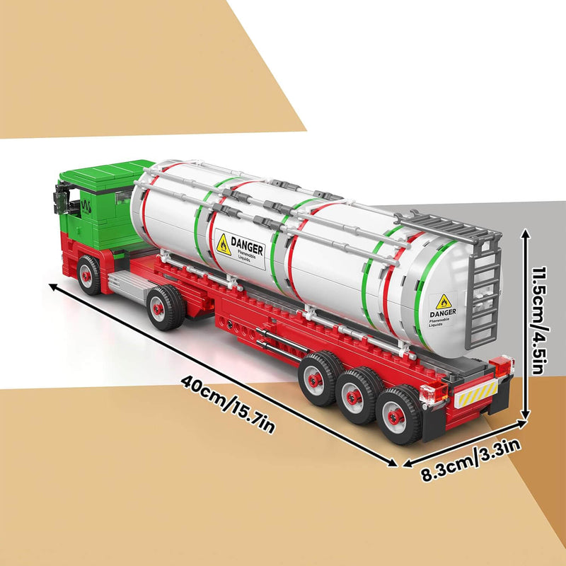 Fuel Tanker Truck 555Pcs