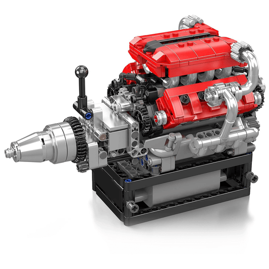 Motorised Italian V8 Engine 749pcs - RBrickstem®