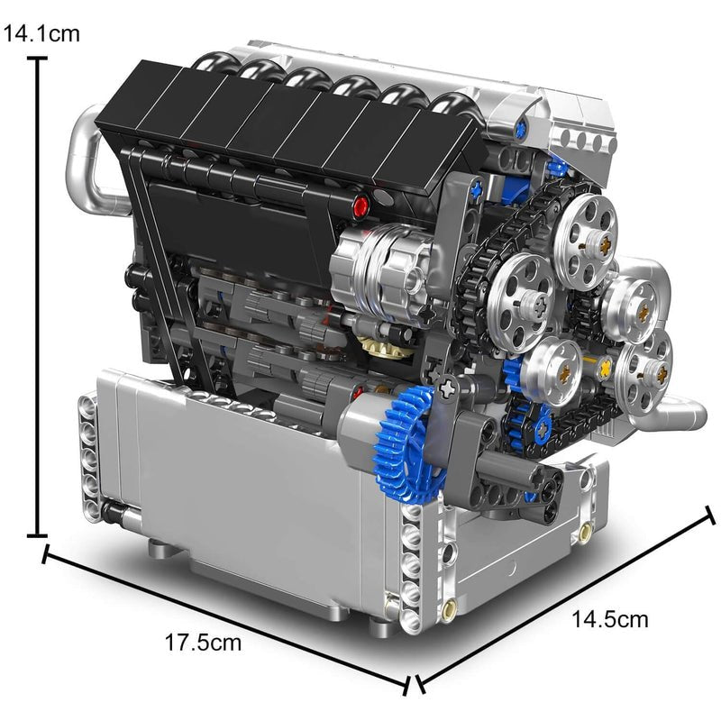 Motorised Inline 6 Bavarian Engine 743Pcs - RBrickstem®