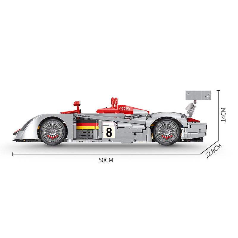 Audi R8 LMP 2000 RC Car 2425pcs - RBrickstem®