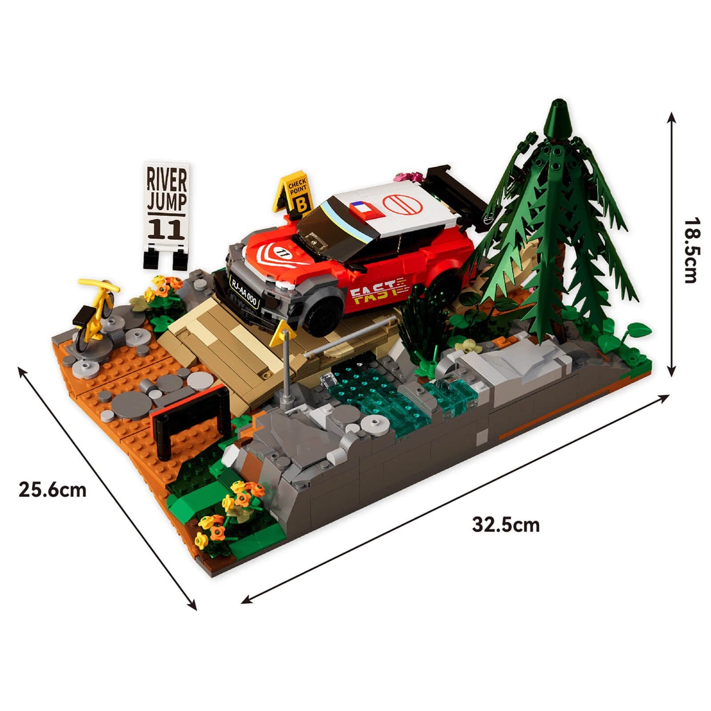 River Jump Rally Scene 1102Pcs - RBrickstem®