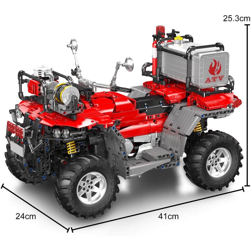 Remote Controlled Fire Rescue ATV 2099PCS - RBrickstem®