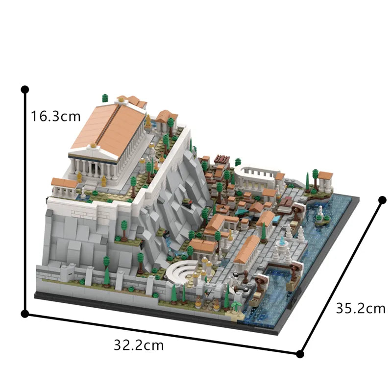 The Acropolis of Athens 1970pcs - RBrickstem®