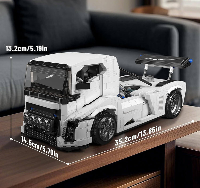High-Performance European Race Truck Model 1603Pcs