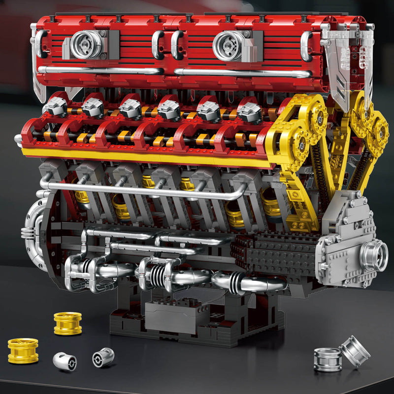 The Ultimate Italian Supercar V12 Engine 4718Pcs - RBrickstem®