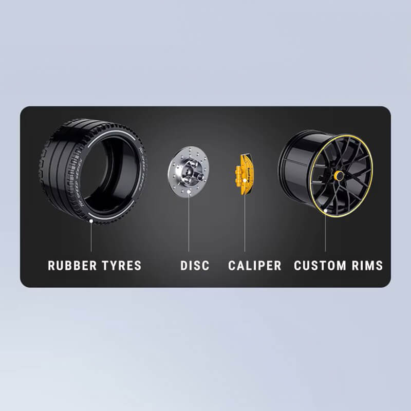 Midnight Edition "Intense Emotion" Hypercar 3655Pcs - RBrickstem®