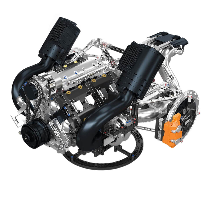 The Ultimate Scandinavian 5L V8 Engine & Gearbox 3191Pcs - RBrickstem®