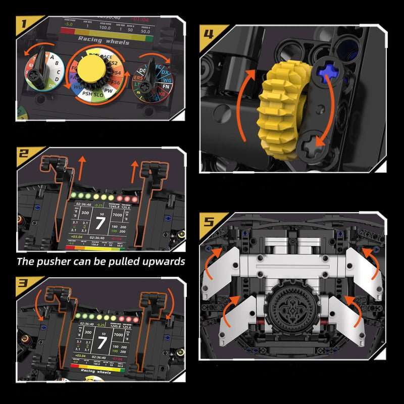 1:1 Grand Prix Steering Wheel 832Pcs