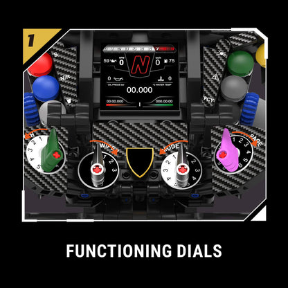 1:1 Italian Bull Racing Steering Wheel 866Pcs - RBrickstem®