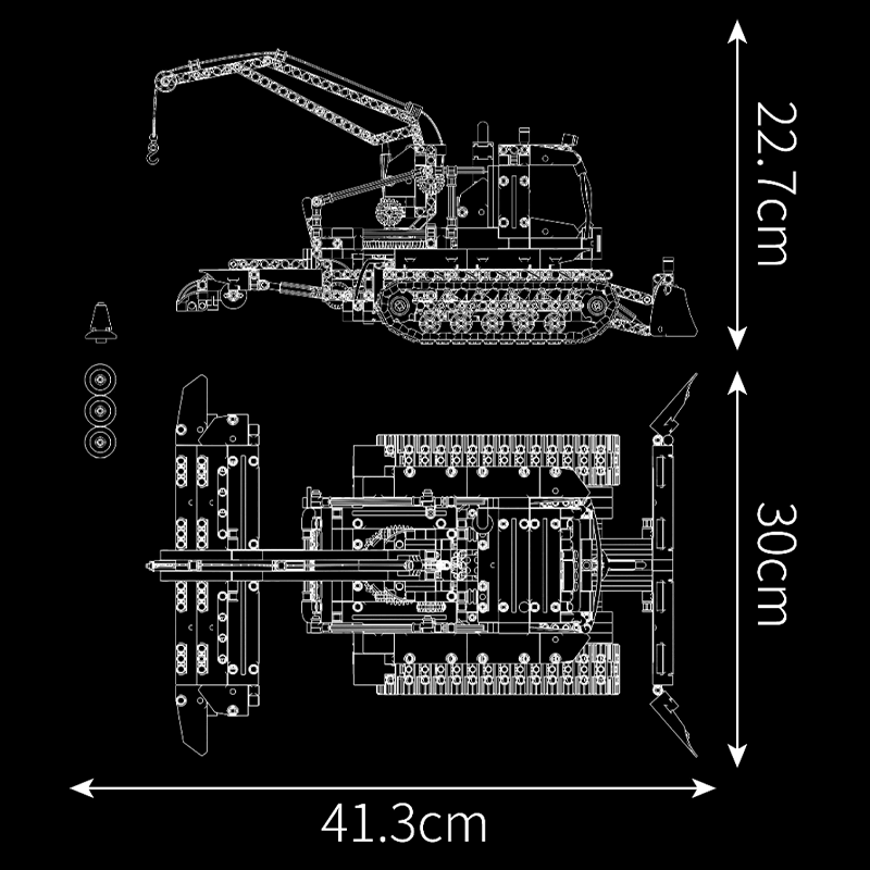 Remote Controlled Snow Plow 1240pcs mySite