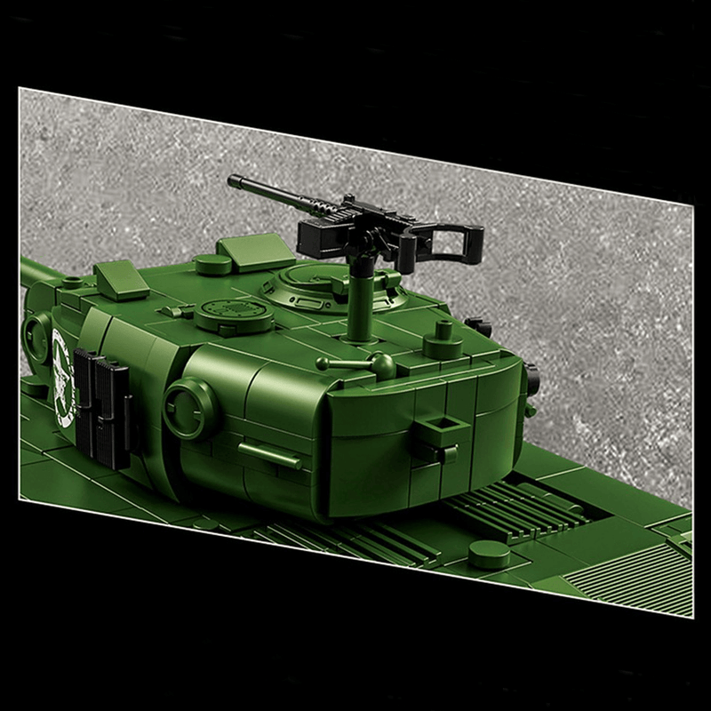 M26 Pershing Heavy Tank 1702pcs Model – Rotating Turret - RBrickstem®