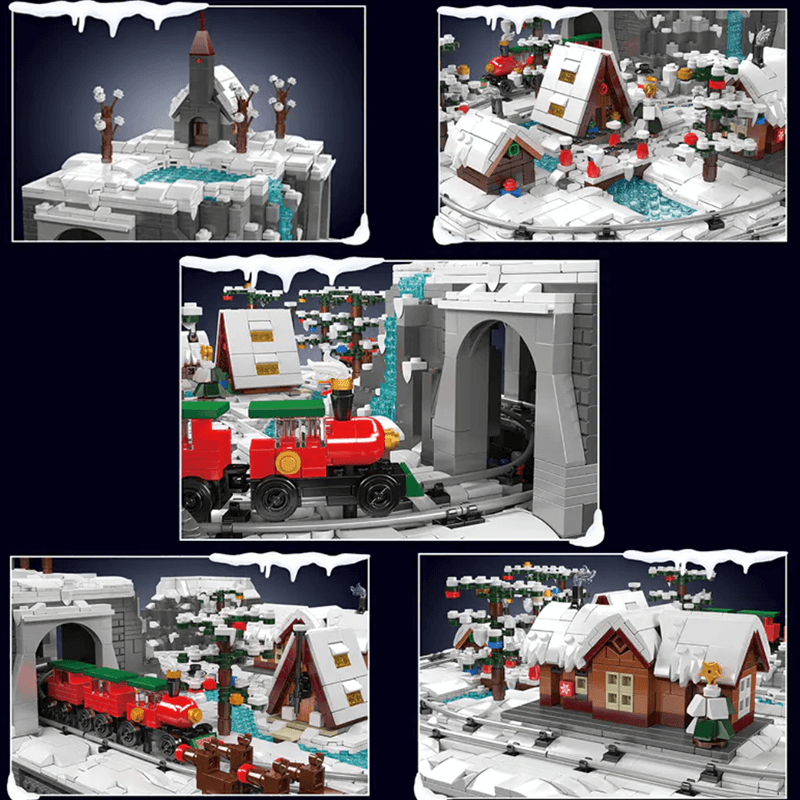 Christmas Train Fun Park 4233pcs - RBrickstem®