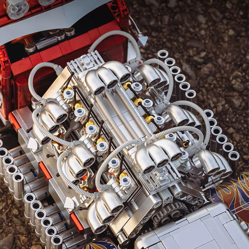 The American V24 Diesel Truck 3484Pcs - RBrickstem®
