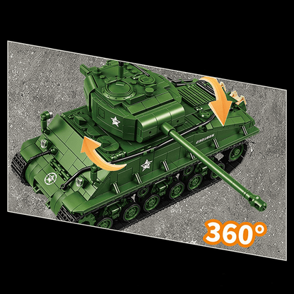 M4 Sherman Tank 1681PCS - RBrickstem®