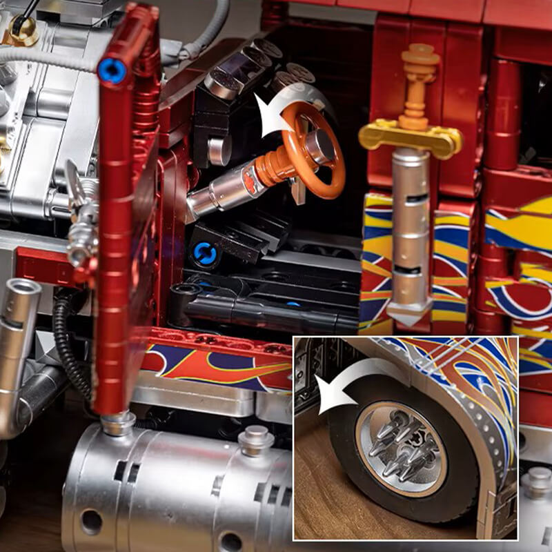 The American V24 Diesel Truck 3484Pcs - RBrickstem®