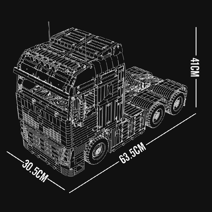 Remote Controlled Truck with Trailer 8006pcs mySite