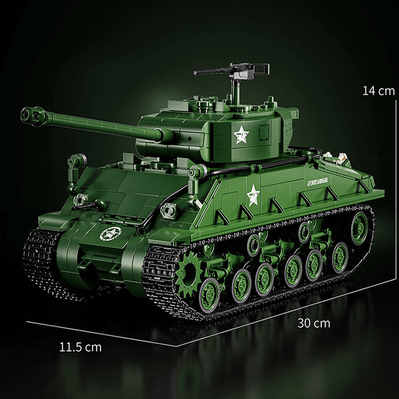 M4 Sherman Tank 1681PCS - RBrickstem®