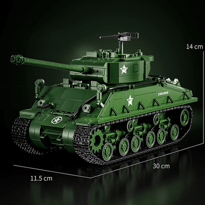 M4 Sherman Tank 1681PCS - RBrickstem®