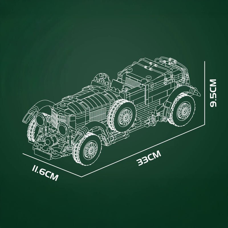1929 British Racing Car 1146Pcs - RBrickstem®