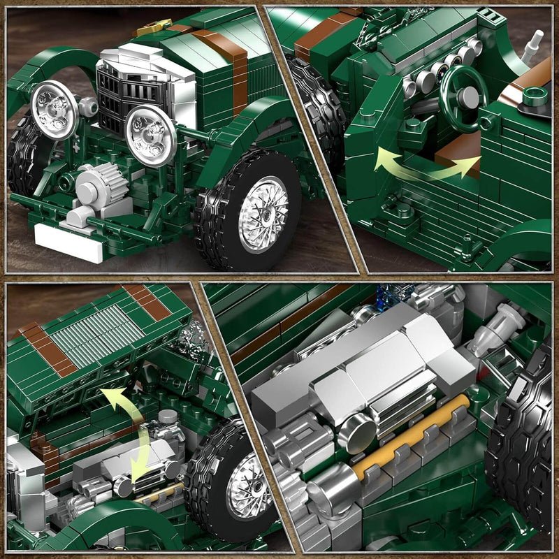 1929 British Racing Car 1146Pcs - RBrickstem®