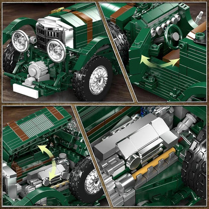 1929 British Racing Car 1146Pcs - RBrickstem®