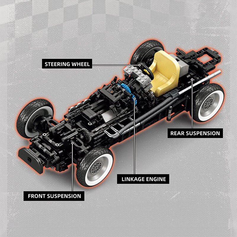 1950s Italian Grand Prix Racer 1808Pcs - RBrickstem®